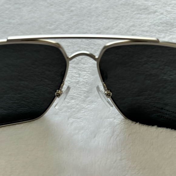 M BY MAXSTUDIO Men's Aviator Rectangular Polarized Sunglasses - Picture 14 of 16